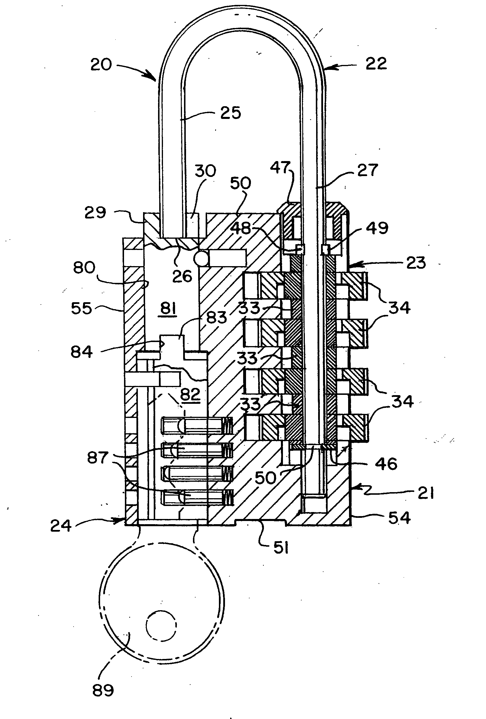 Padlock with fully integrated dual locking system with indicator/signal assembly