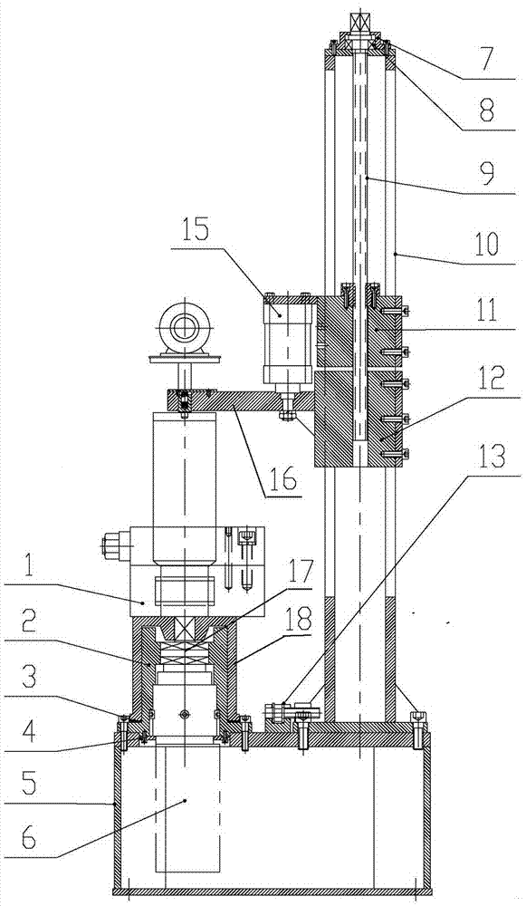 Workpiece gland detaching and installing machine