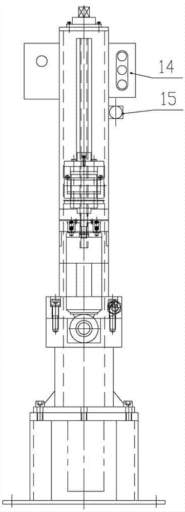 Workpiece gland detaching and installing machine