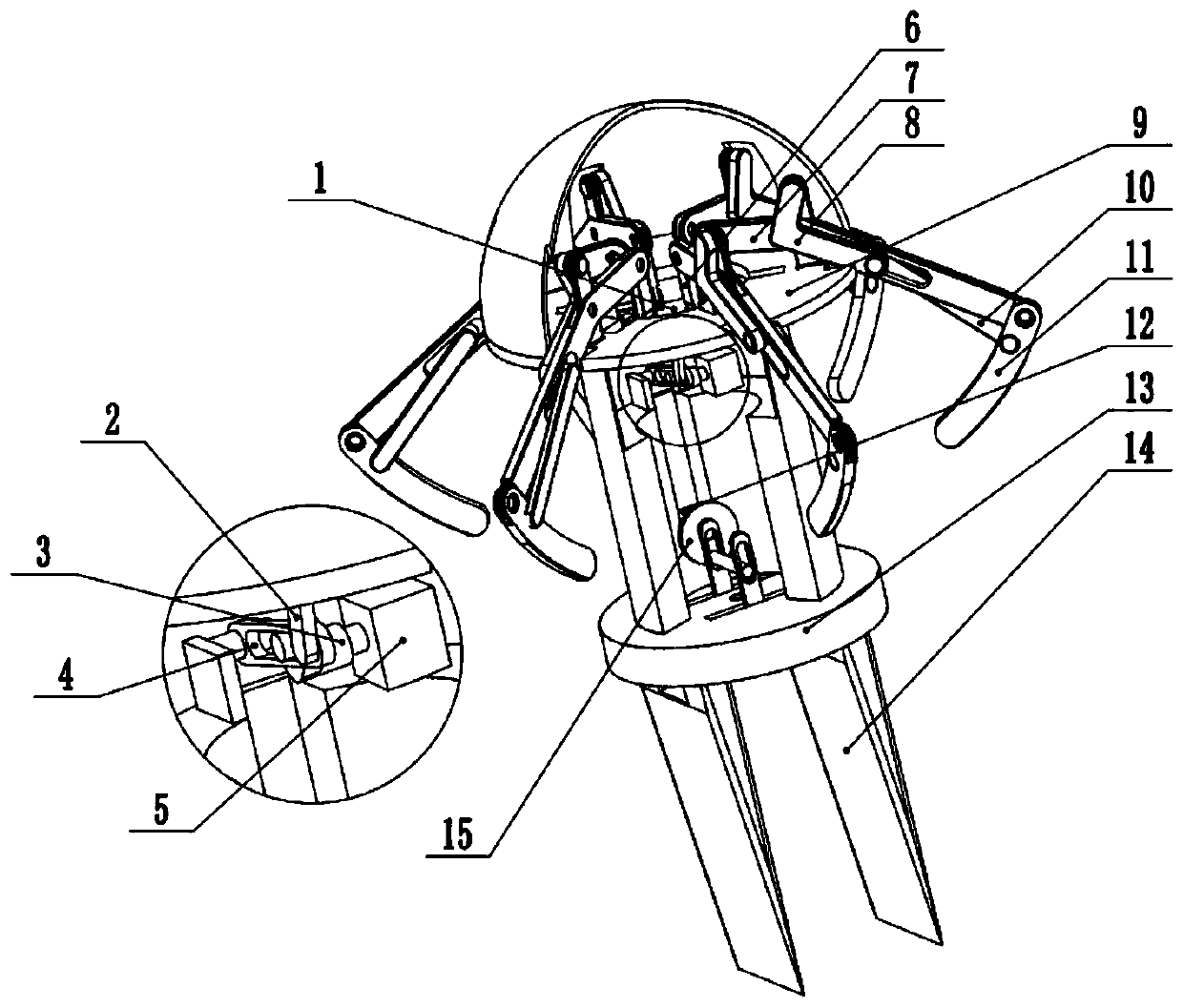 A robot imitating golden jellyfish based on six-bar mechanism