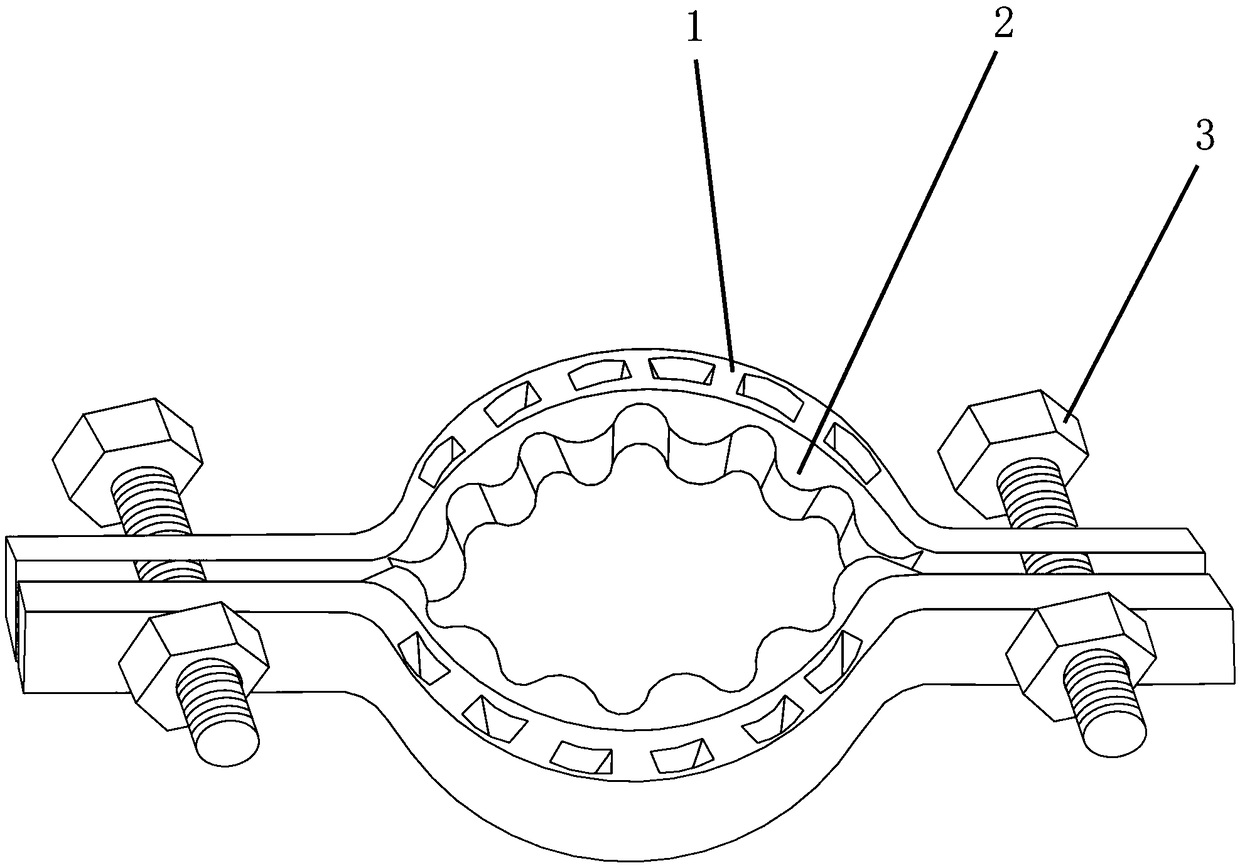 Light shockproof tube clamp