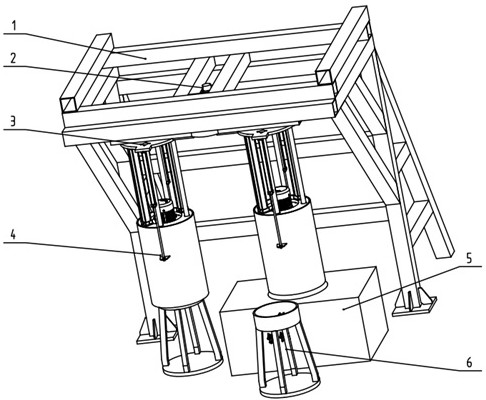 A workpiece automatic coloring equipment