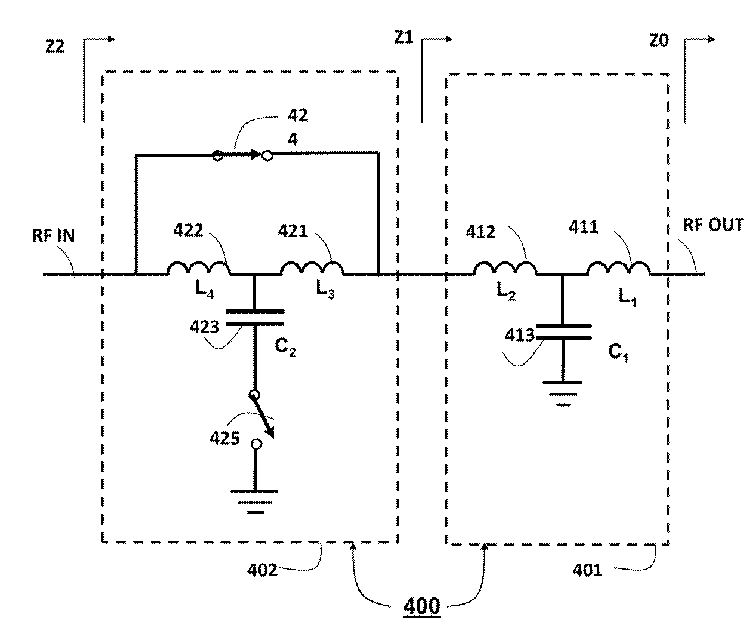 Reconfigurable Output Matching Network for Multiple Power Mode Power Amplifiers