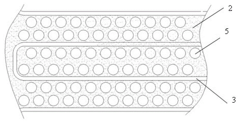 Heat exchange device for lithium ion battery of electric automobile