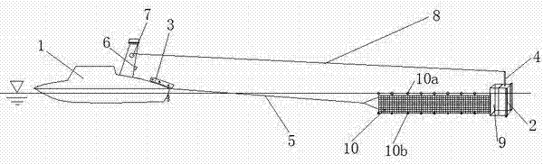 Underwater robot automatic recovery device based on unmanned ship platform and working method thereof