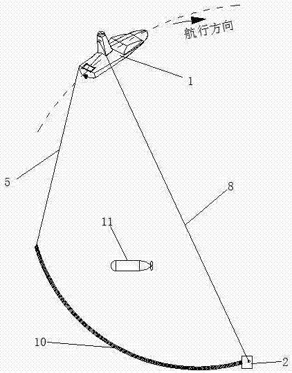 Underwater robot automatic recovery device based on unmanned ship platform and working method thereof