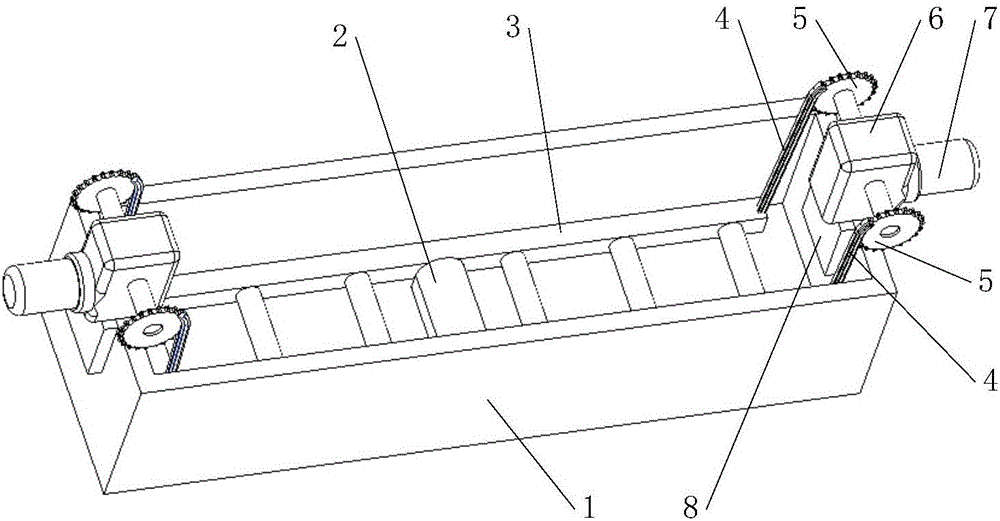 Cooling box for CTOD (crank tip opening displacement) test and operating process of cooling box