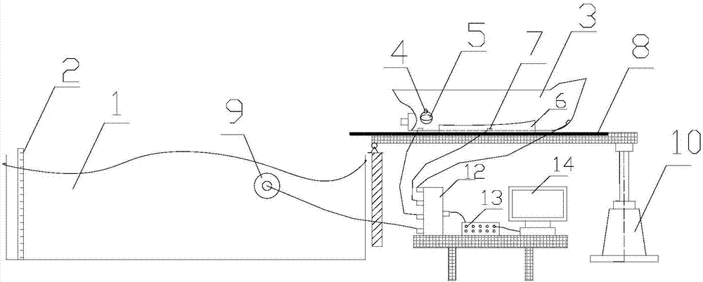 Experiment device for ship launching through longitudinal oil-applied slideway