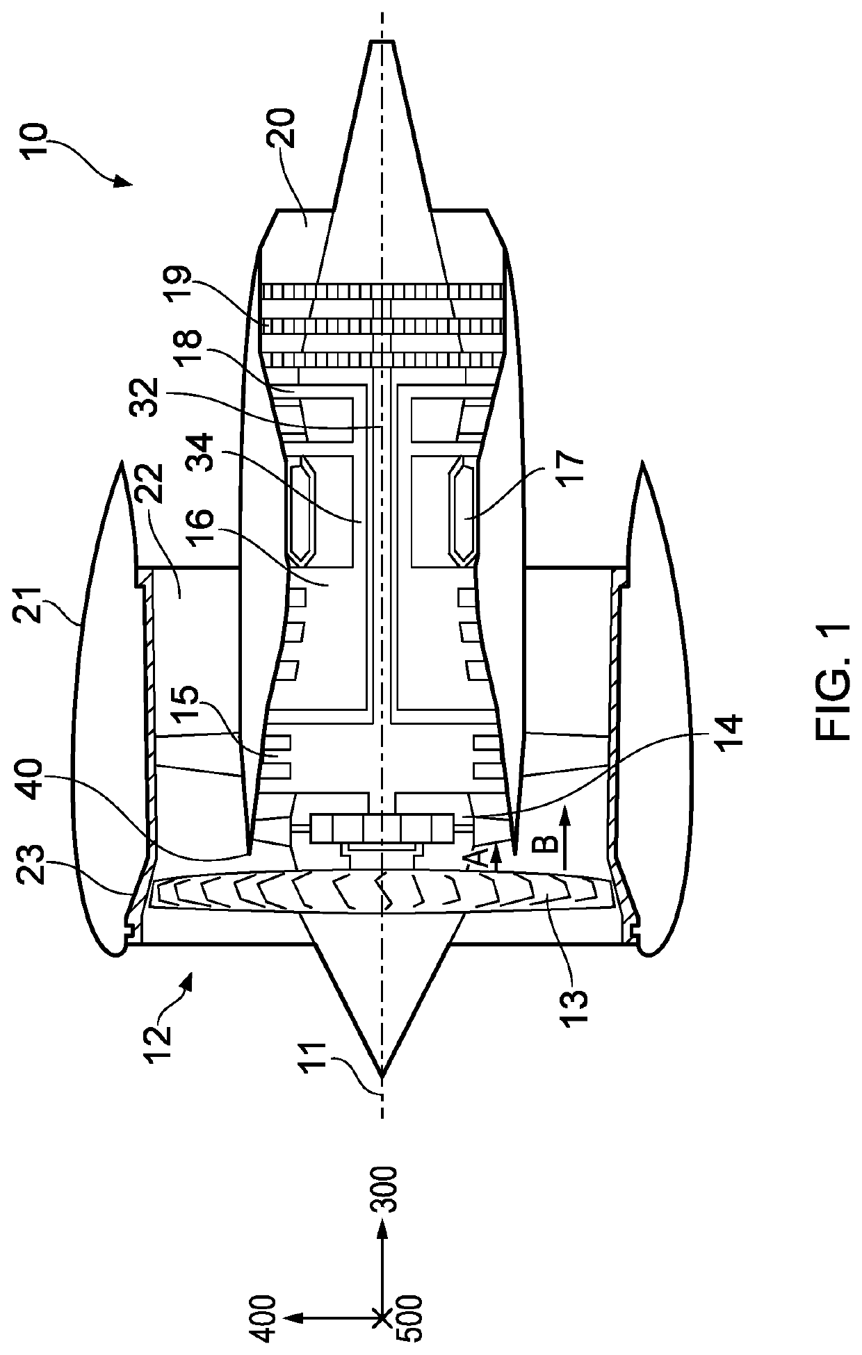 Gas turbine engine with optimized fan blade geometry