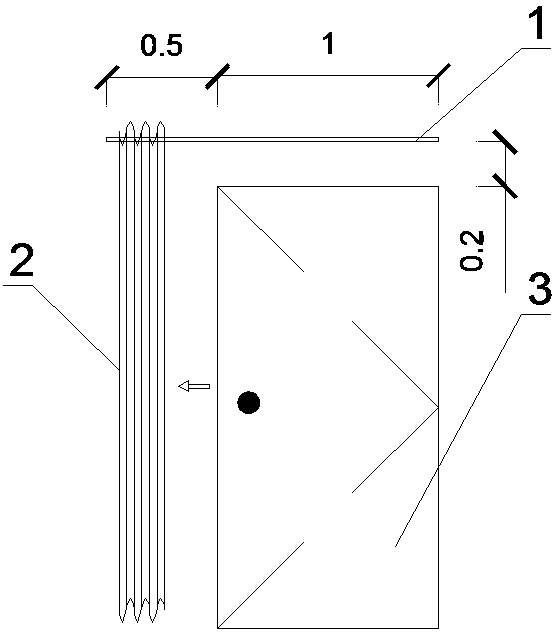 Wind prevention method for wind power mountaintop dormitory door