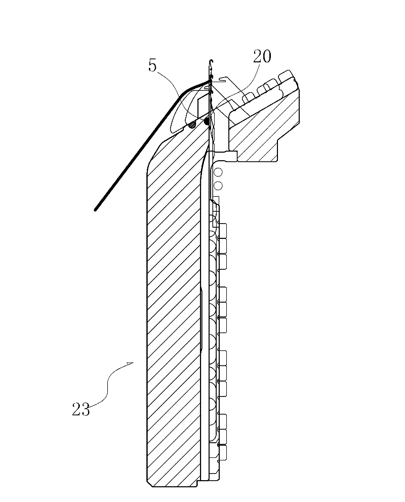 Wear-resistant structure of circular needle cylinder