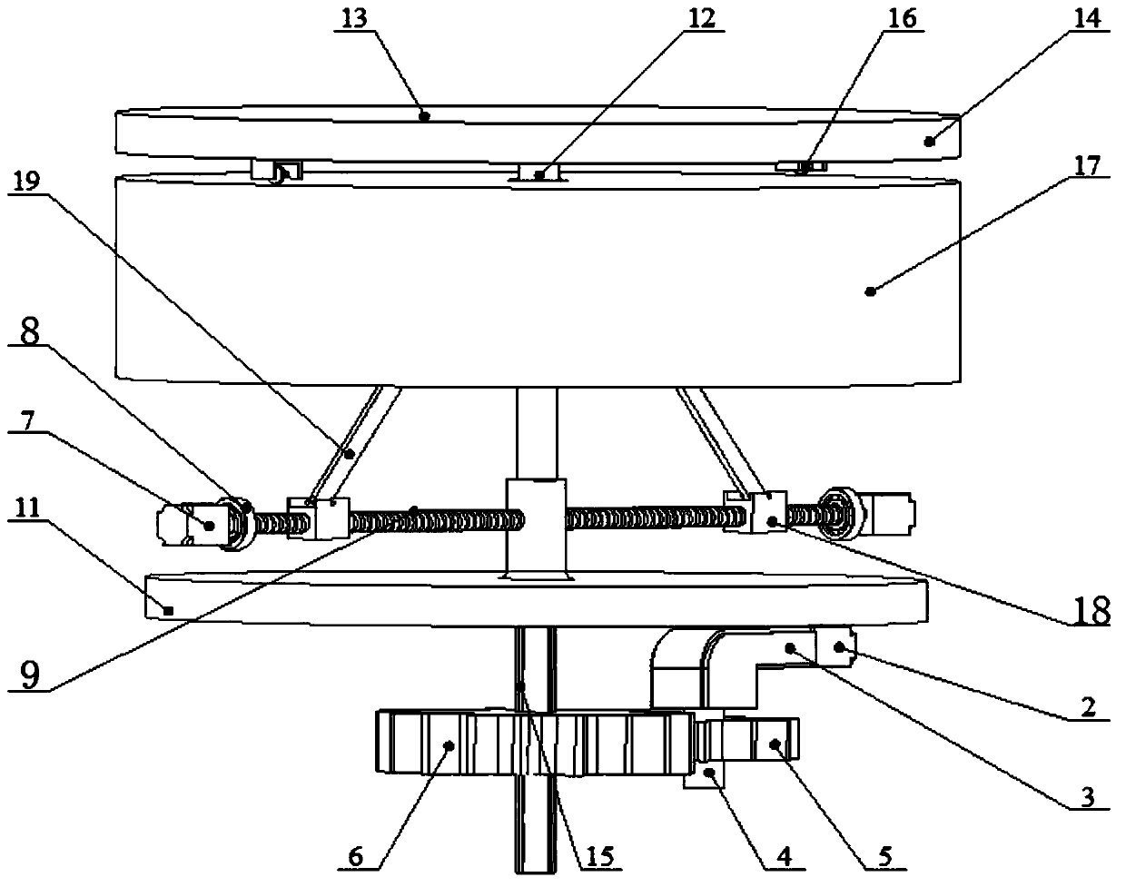 Rotatable type lifting stage