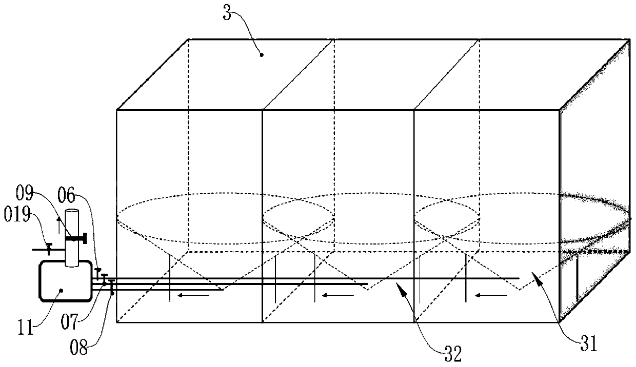 Allocation and method of reforming oxidation line to recover oxidizing liquid and protect single nickel salt coloring tank