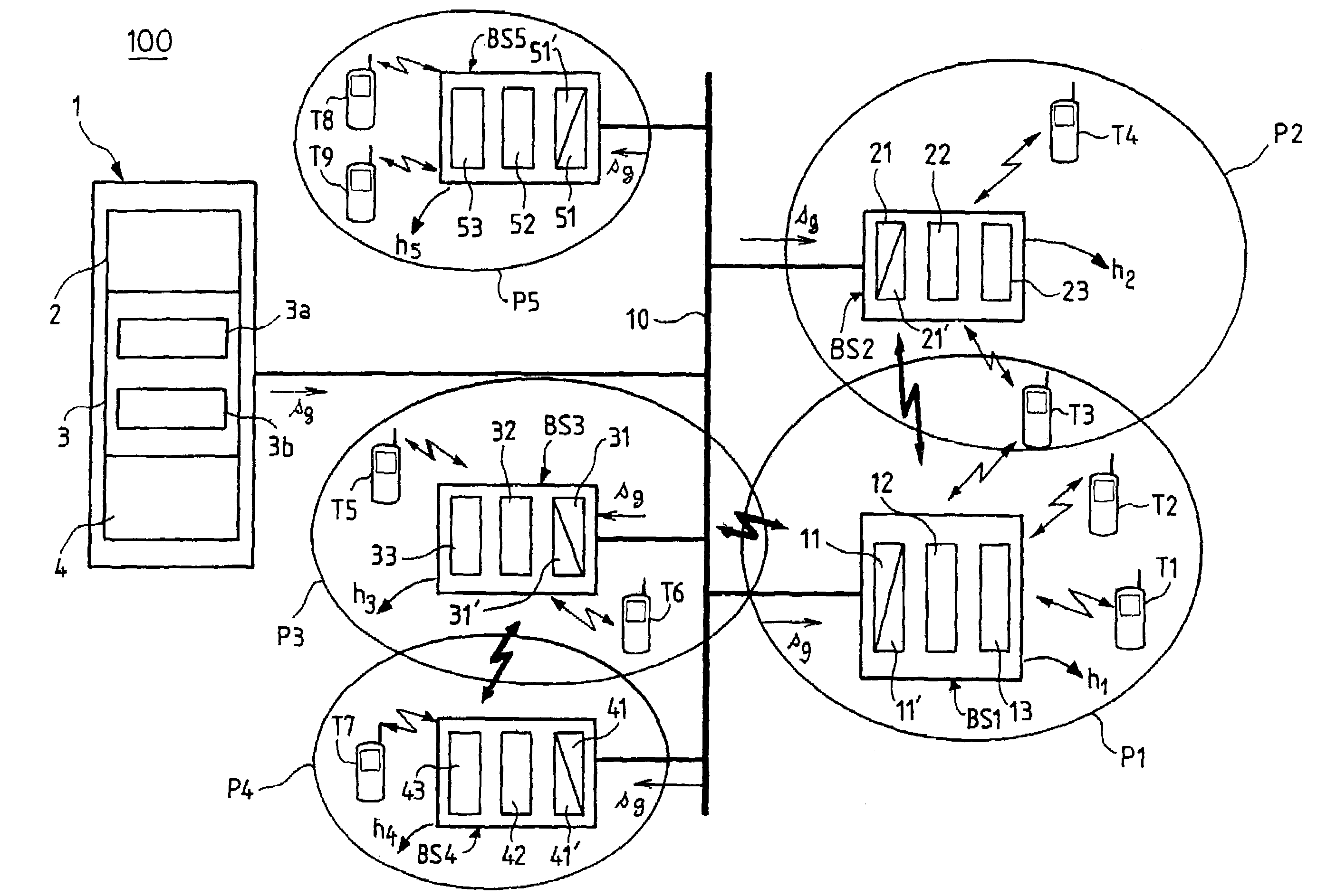 Method of synchronizing base stations interconnected by a local area network