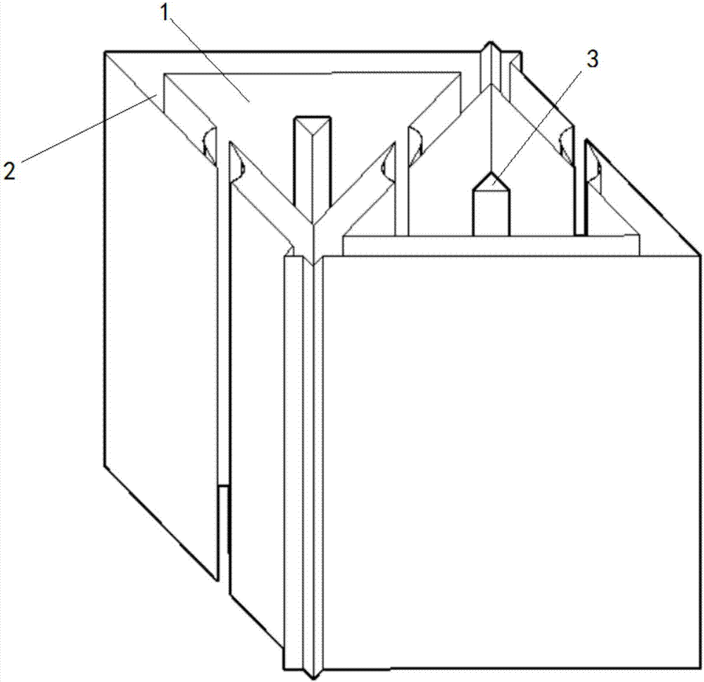 Triangle-shaped opening-closing box type electrode semiconductor detector