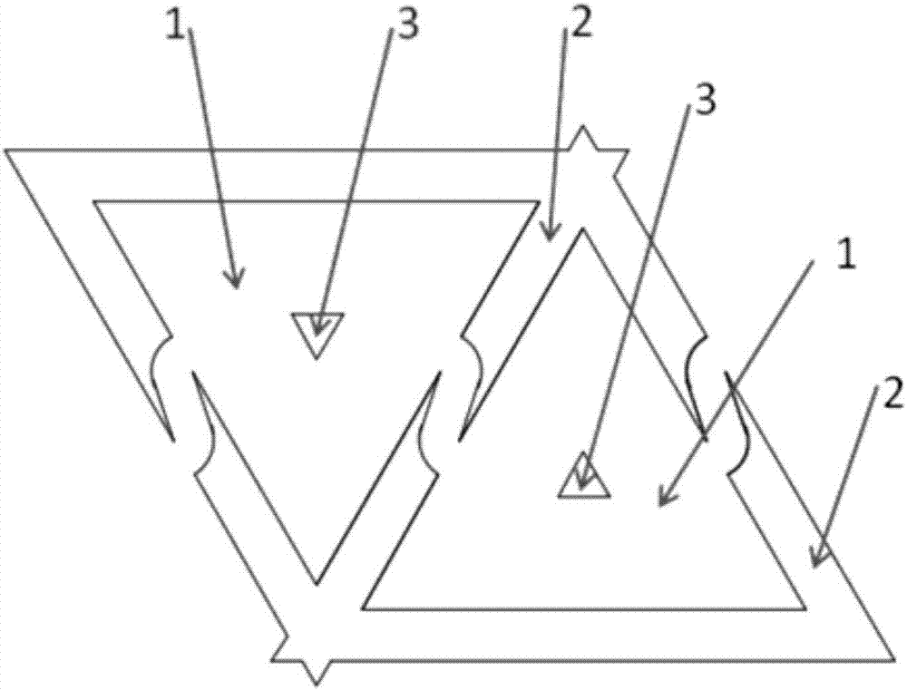 Triangle-shaped opening-closing box type electrode semiconductor detector