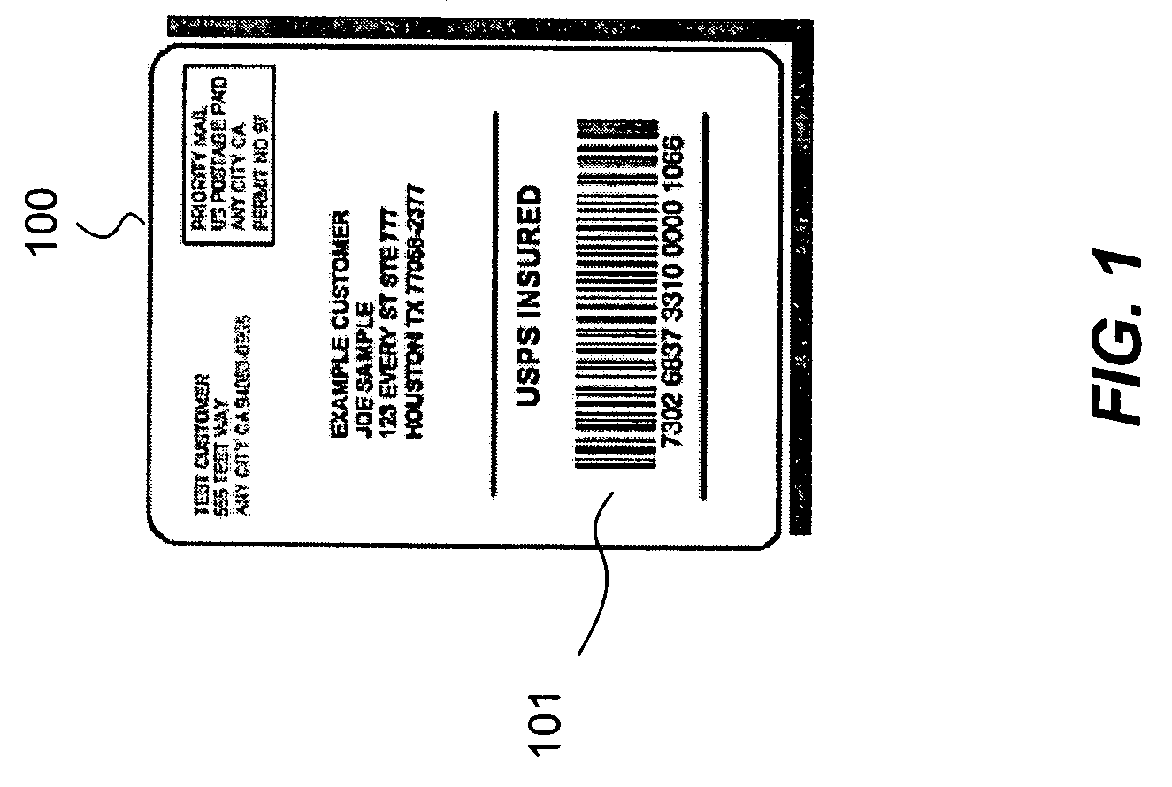 Embedding barcode data in an auxiliary field of an image file