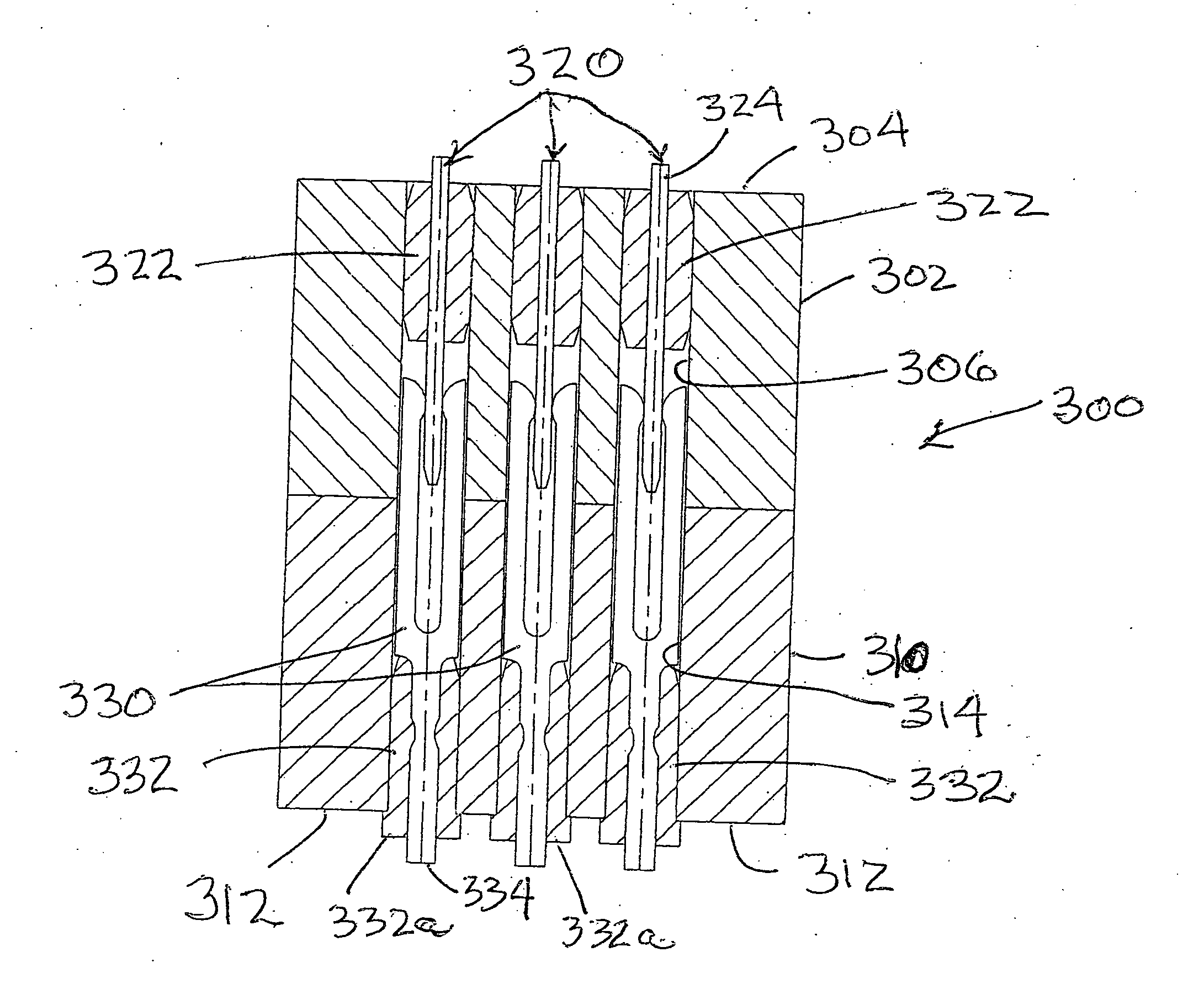 Shielded semiconductor chip carrier having a high-density external interface