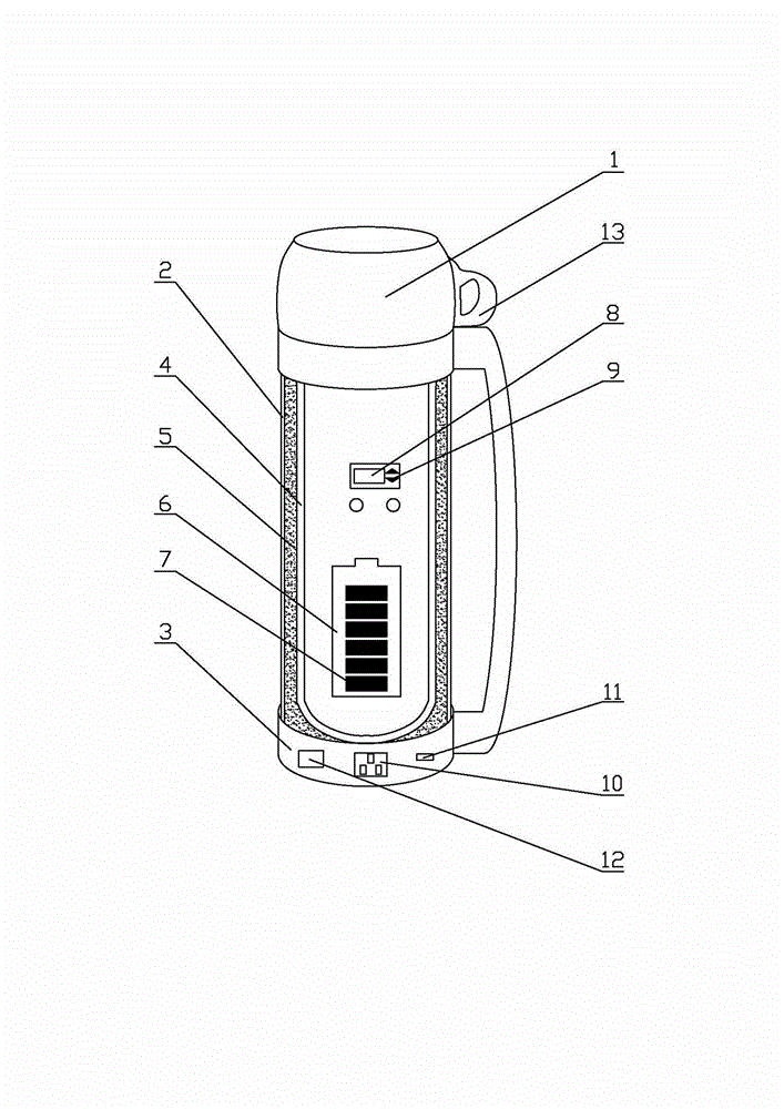 Multifunctional shockproof thermos cup