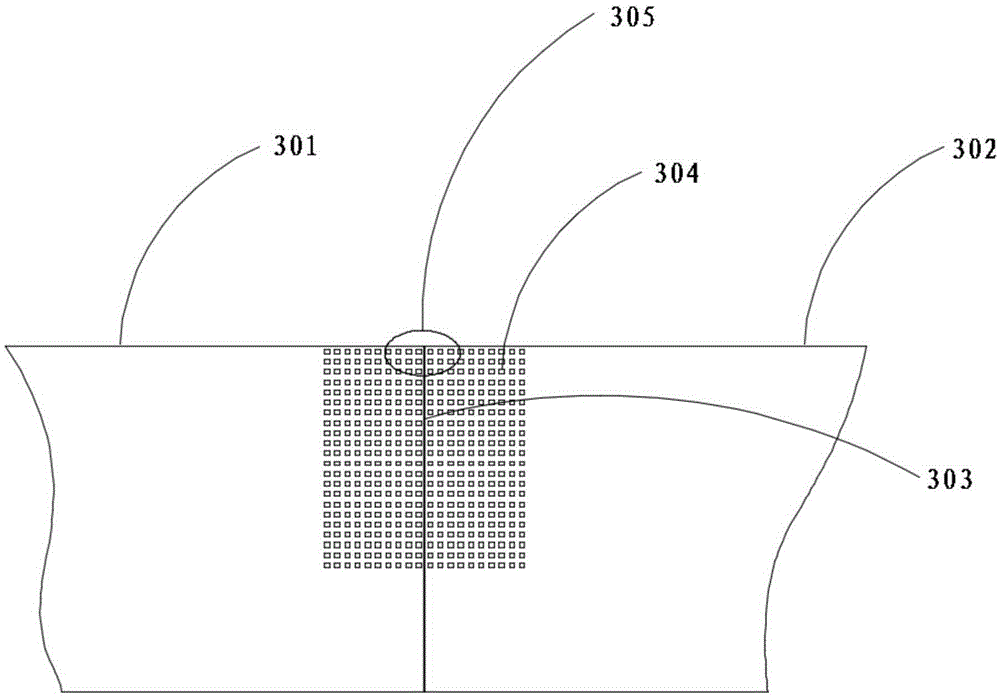 LED display screen splicing error detection method and device