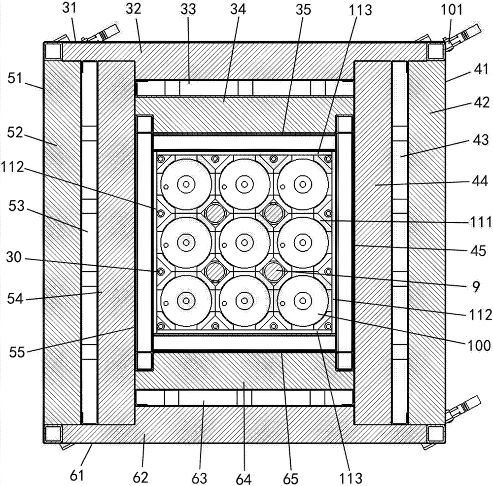 Liquid metal battery module insulation box