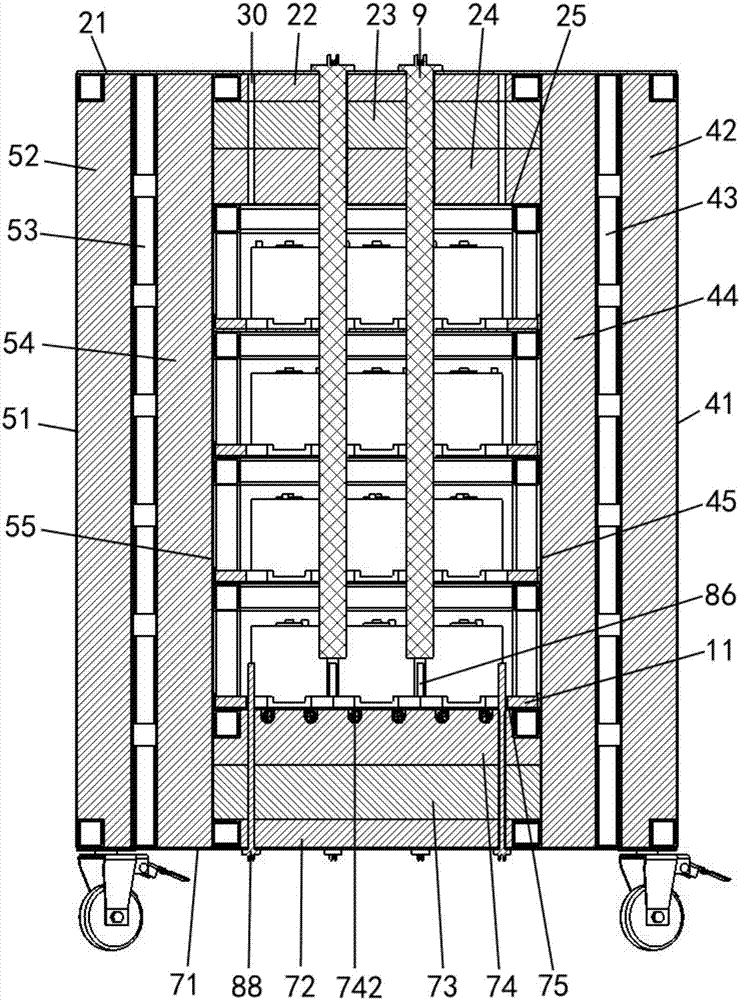 Liquid metal battery module insulation box