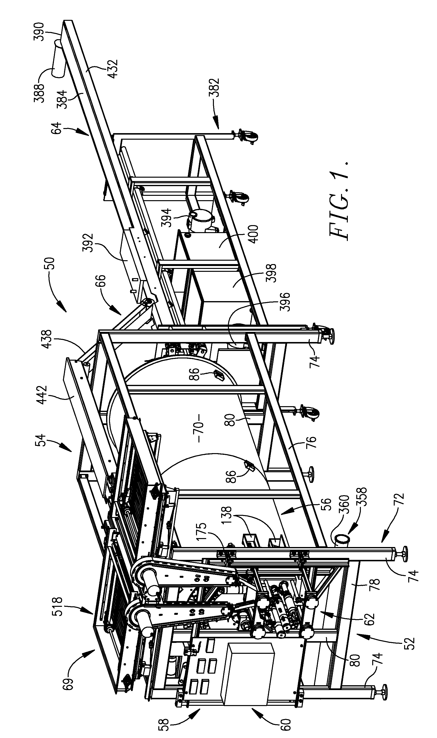 Method and apparatus for production of elongated meat products without casings