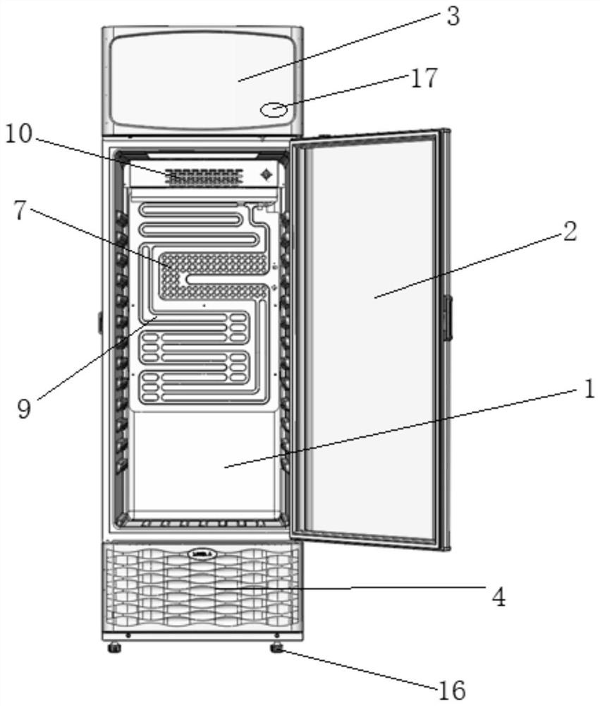 Intelligent temperature-controlled display cabinet with refrigeration and heating functions