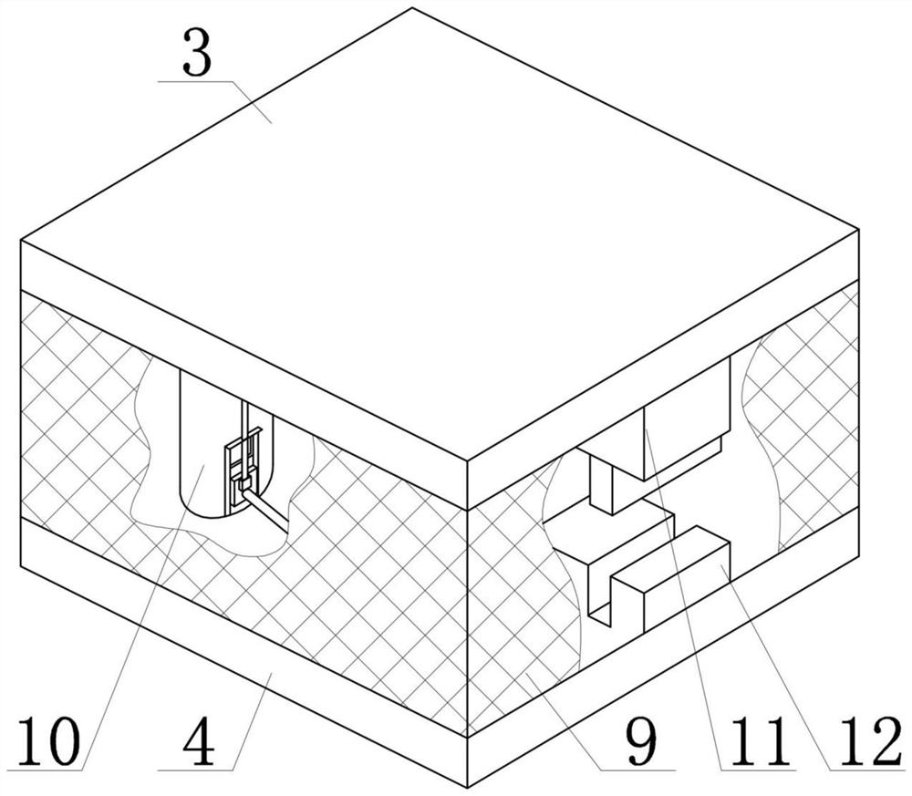 Anti-impact LVT floor structure and preparation process thereof