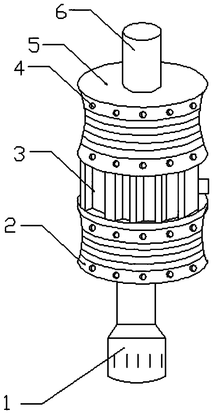 High-efficiency energy-saving textile machine winding reel mechanism