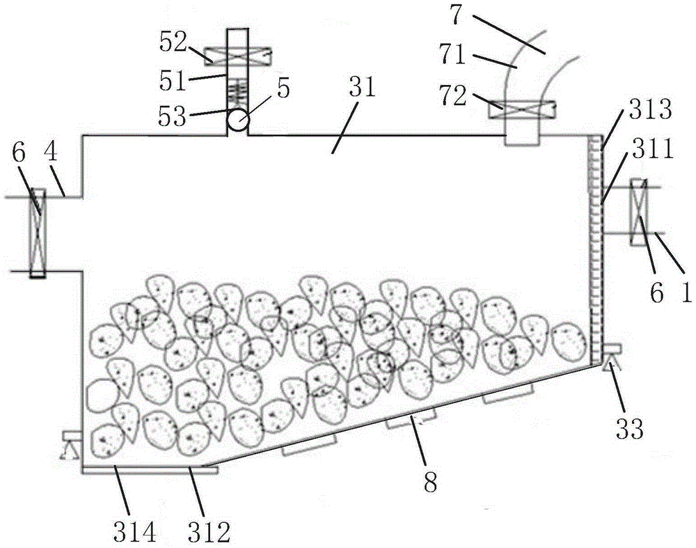 Slag discharging mechanism of shield tunneling machine and muddy water balance shield tunneling machine