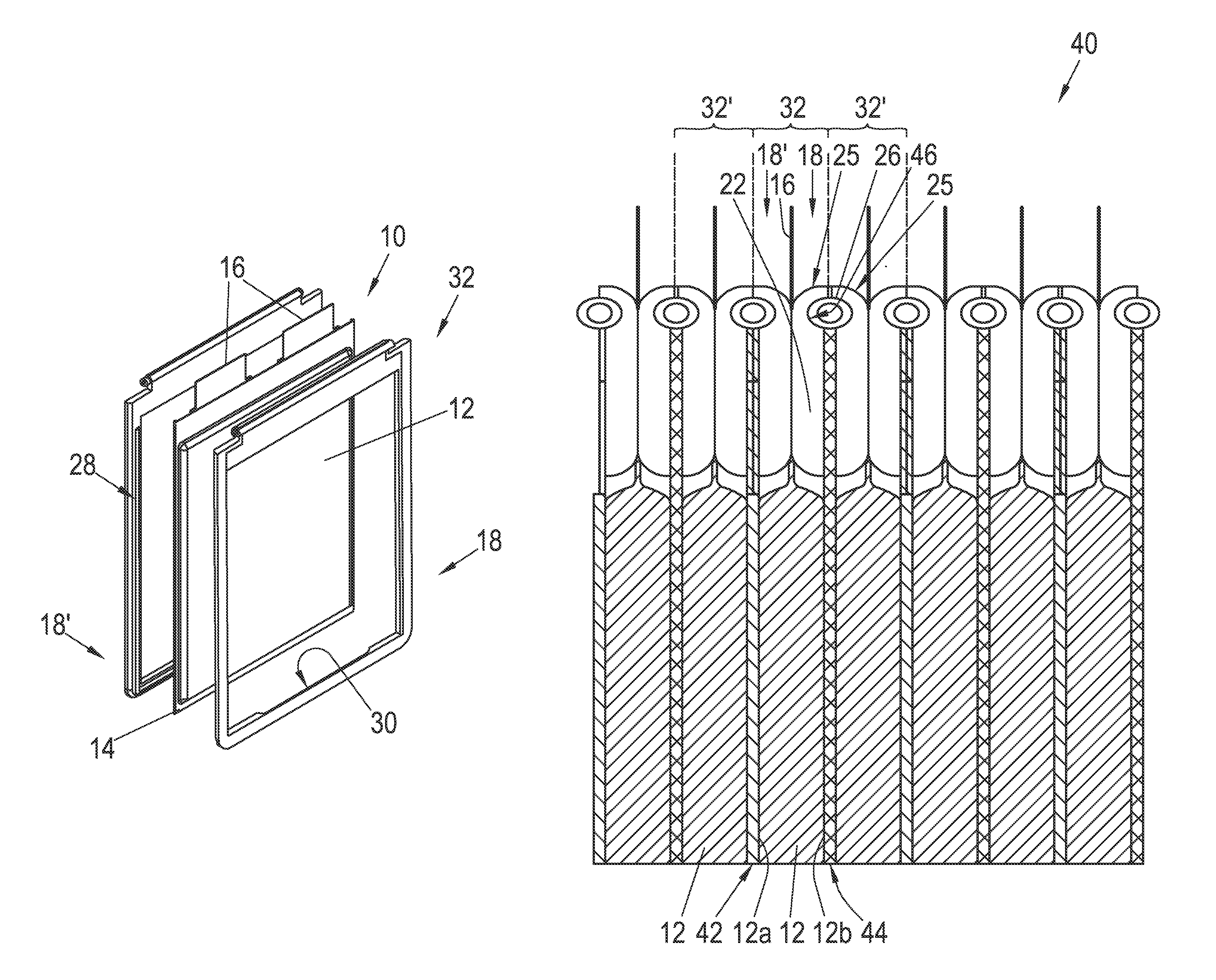 Battery cell arrangement