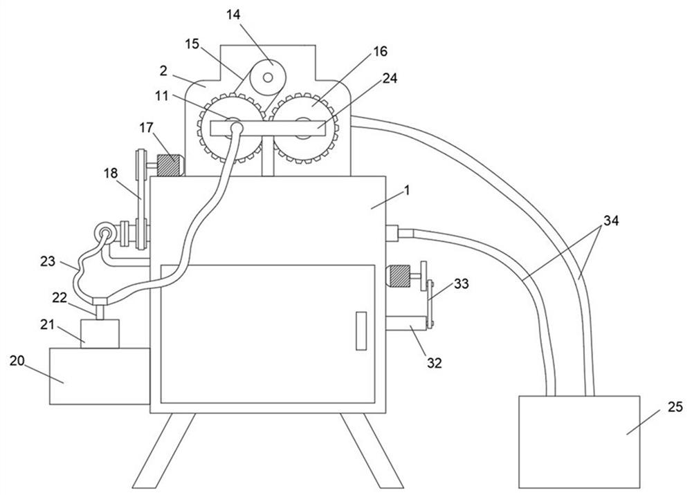 Ore crushing device suitable for mineral exploration