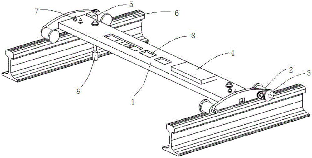 Automatic measurement track inspection car