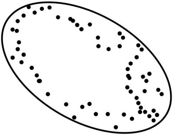 Robot path planning method based on elliptical tangent line structure