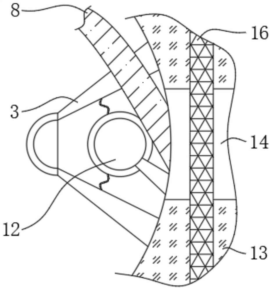 Hose suction device used for grain collection