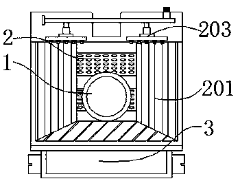 Treatment device with exhaust gas purification function for biomass combustion