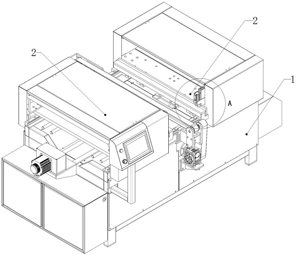 Canvas nailing method of cloth nailing machine