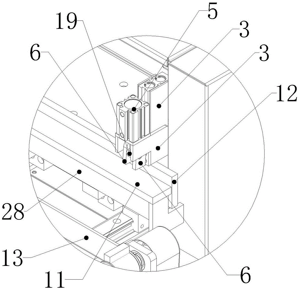 Canvas nailing method of cloth nailing machine