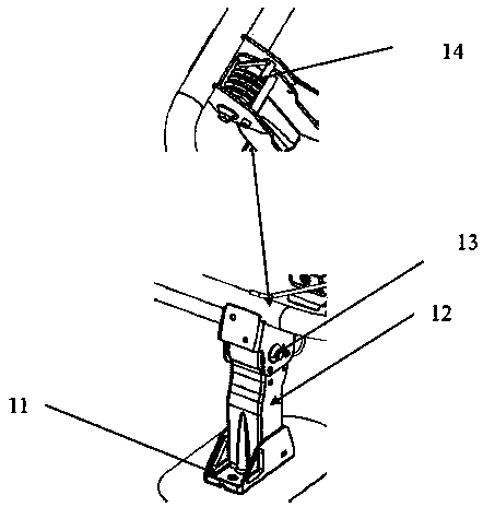 Turnover automobile seat supporting device