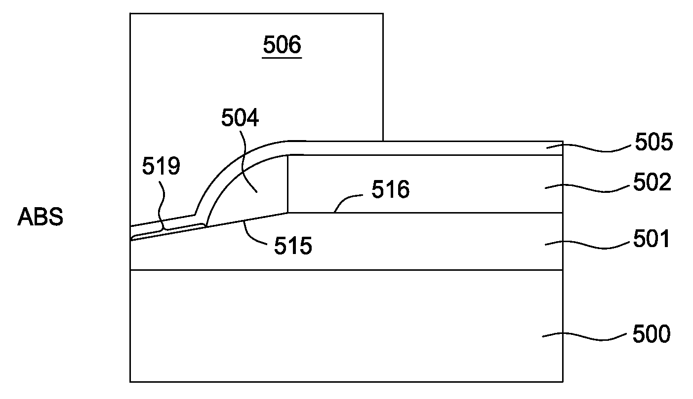 PMR writer having a tapered write pole and bump layer and method of fabrication