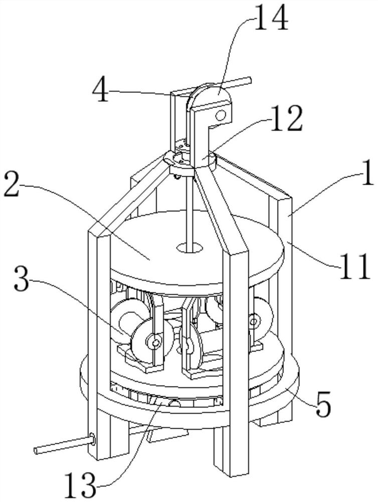 A cabling device for power cable production and a method of using the same