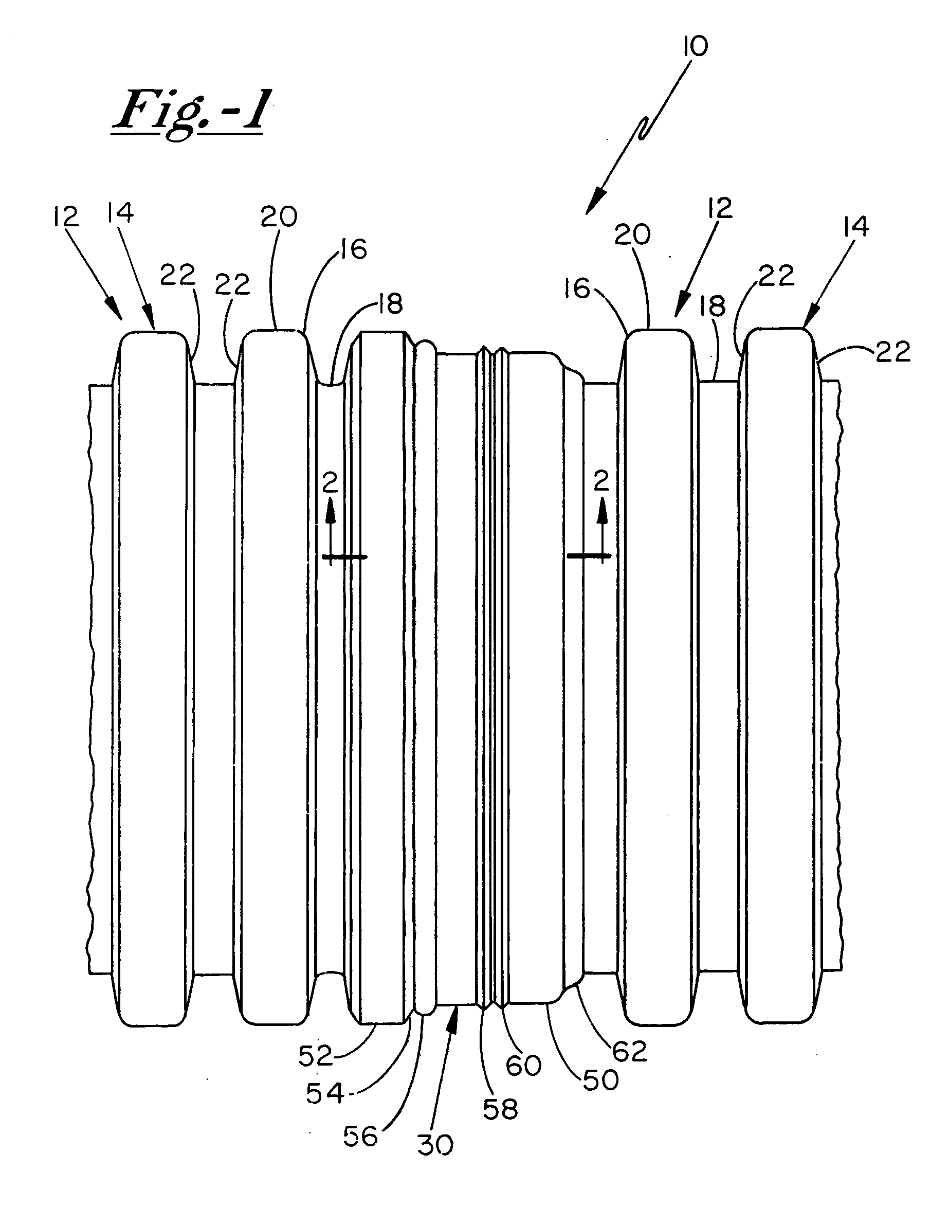 Fluid-tight coupling system for corrugated pipe