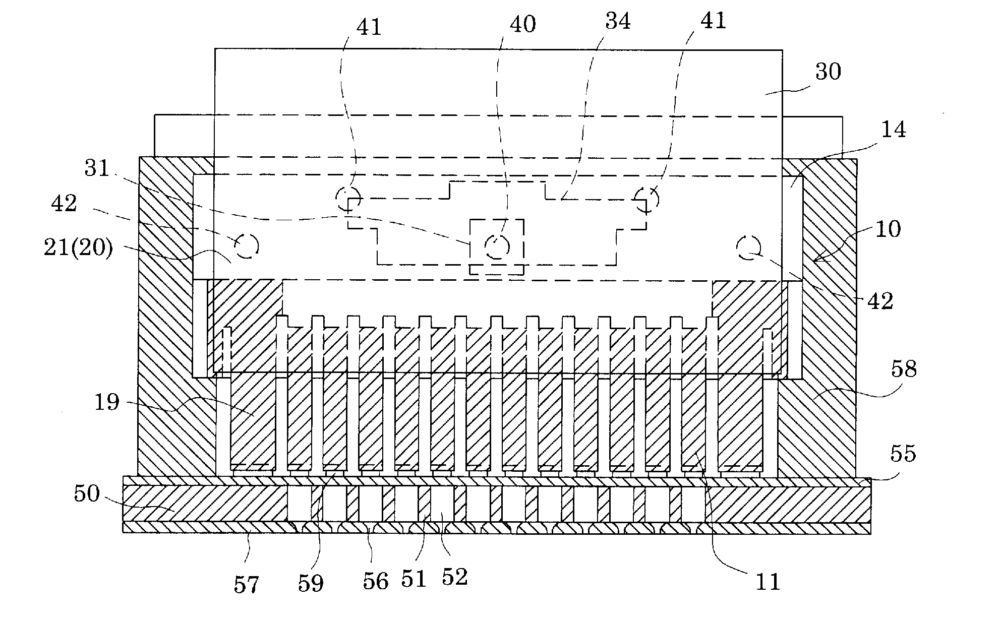 Liquid-jet head and liquid-jet apparatus having same