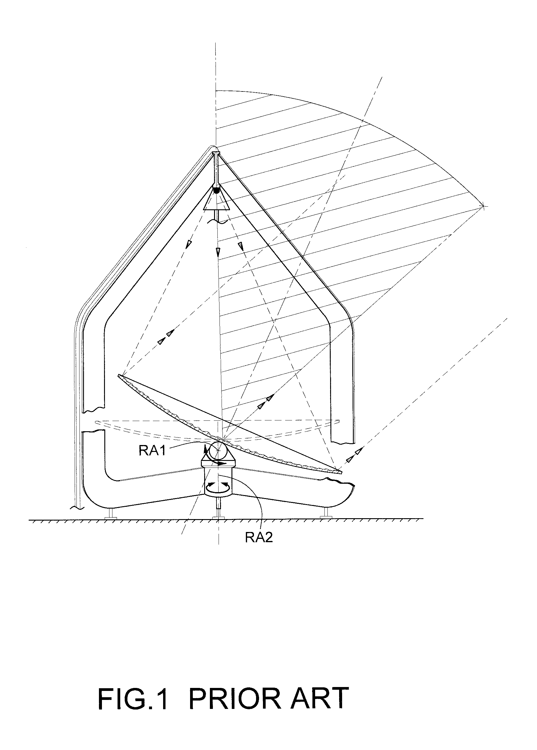 Wide scan steerable antenna with no key-hole