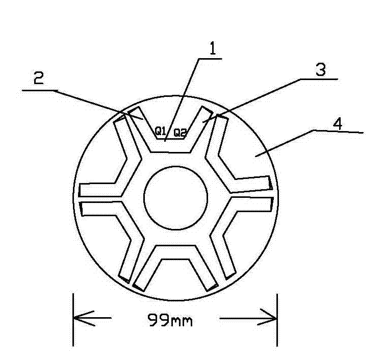 Integral type steel magnet of high-performance permanent magnetic synchronous motor