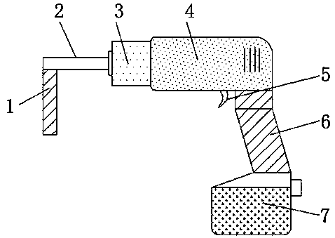 Hand-held automatic screw driving machine