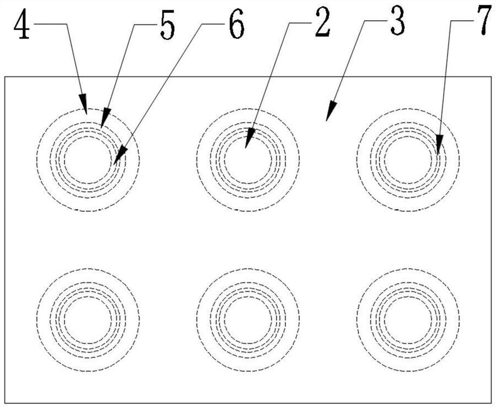 Bridge damping structure suitable for pile group foundation