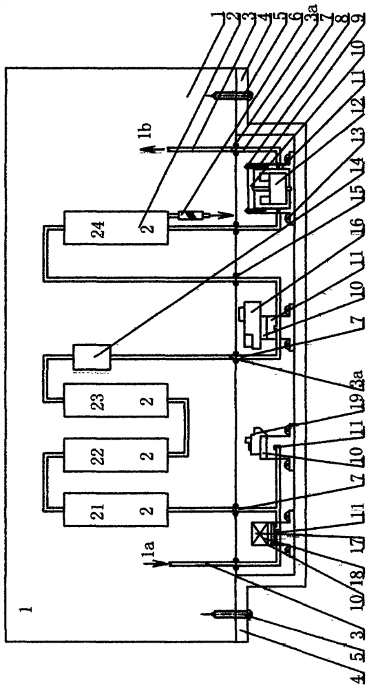 The connection method of the maintenance module and the filter channel for the control part of the water purifier