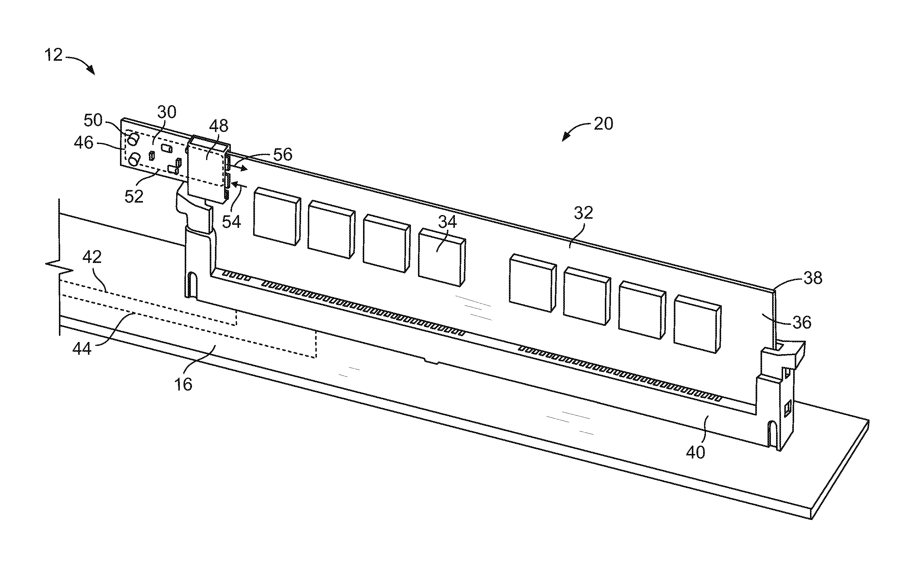 Memory module having voltage regulator module